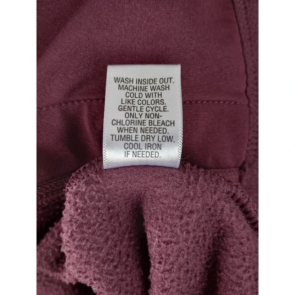 Croft & Barrow Men's L Dark Purple 1/4 Zip Mock Neck Long Sleeve Fleece Pullover
